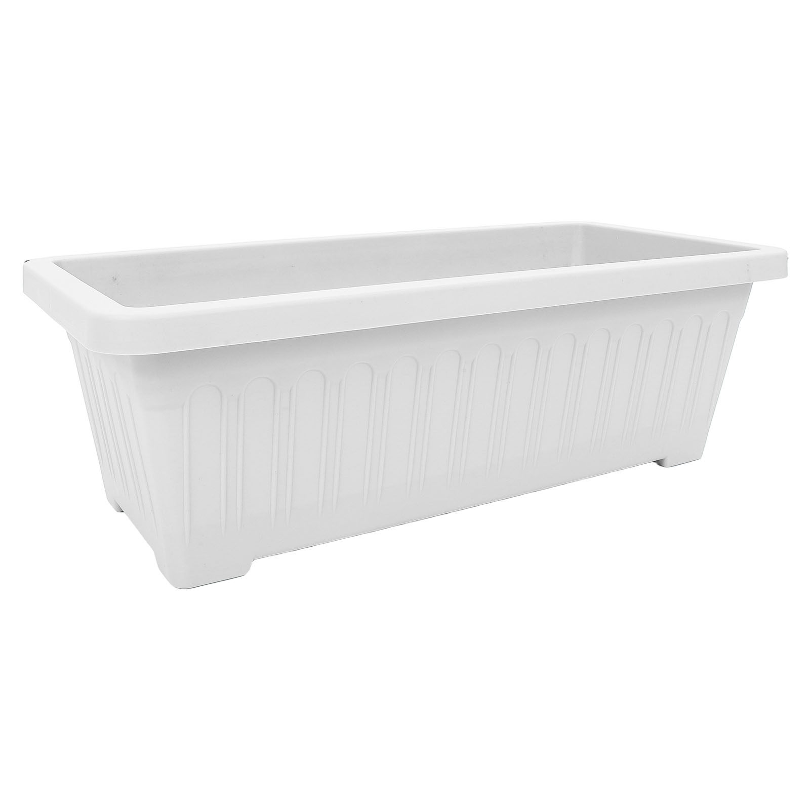 Indoor Herb Garden - 長方形のバルコニー用プランターボックス。サイズは18.19cm x 11.22cm。プラスチック製で、窓枠に設置可能。屋内・屋外で花やハーブを育てたり、ガーデニングを楽しむのに最適。
