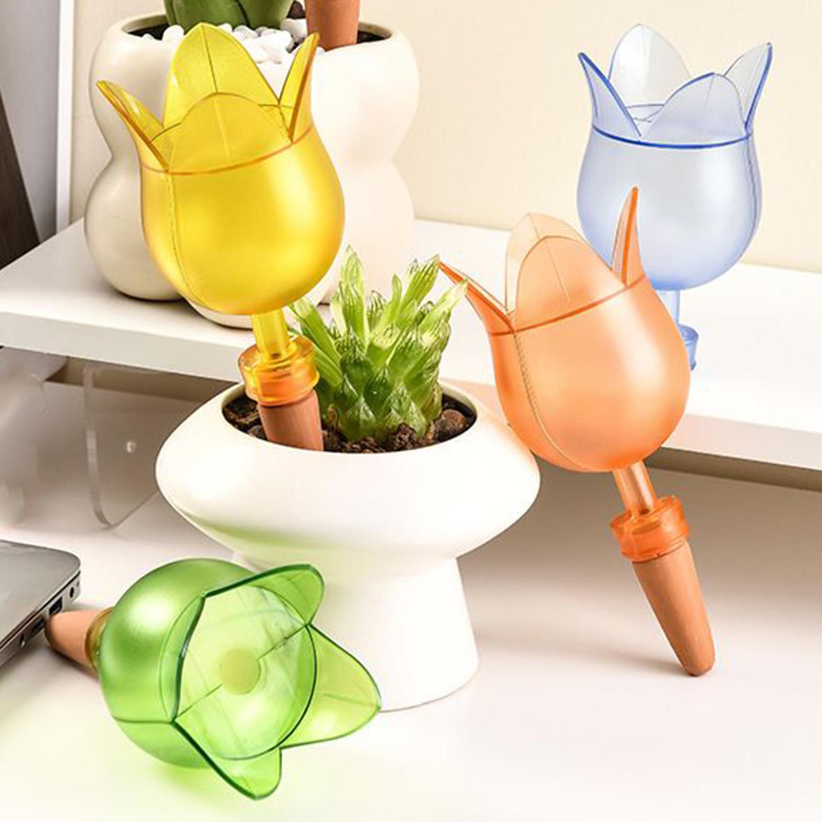 Self Watering Planter - 自動給水プランターインサート 自動花植物給水ステーク 自動点滴灌漑システム 給水装置 ガーデンツール