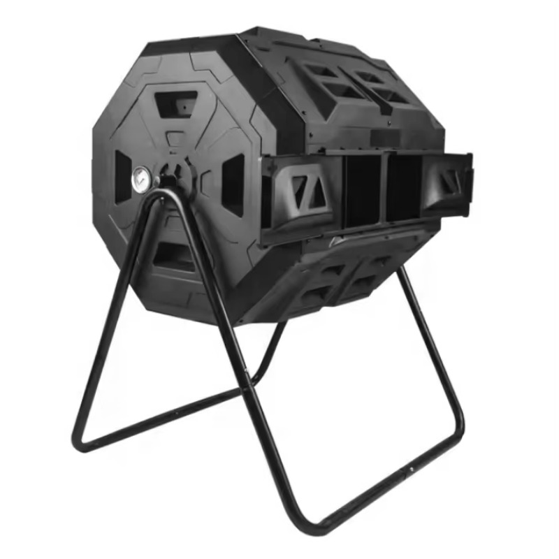 Compost Bin - トップセラー 低価格 160L 屋外用回転式コンポスタ タンブリングコンポスト ガーデンコンポストビン