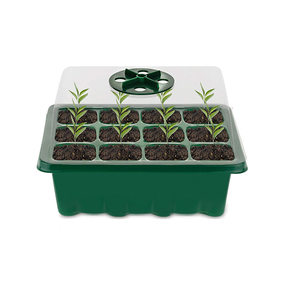 Seed Starter Tray - 成長トレイ付きシードスターター,種のスターターキット,湿度計カバー,屋内ガーデニング,植物発芽トレイ