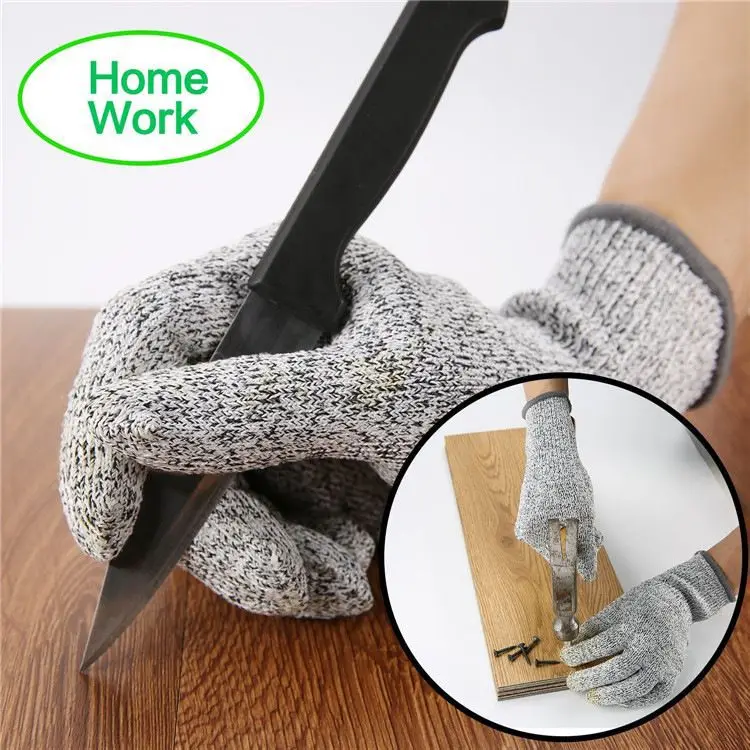 Garden Gloves - レベル5耐切創・耐刺突ワイヤーメタルグローブ キッチン、肉屋、牡蠣の殻むき、魚、園芸用安全手袋