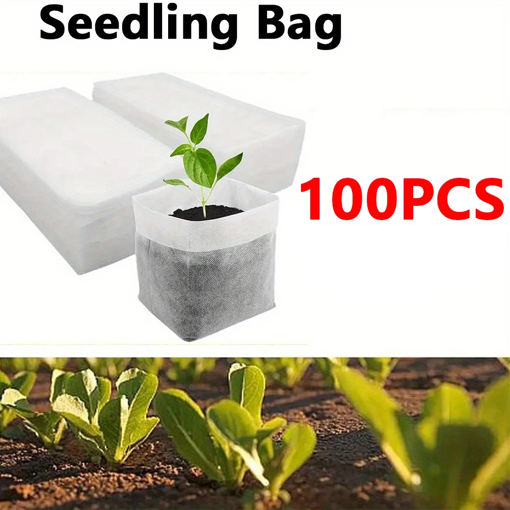 生分解性種子苗袋、不織布植物成長バッグ、生地苗ポット植物ポー - Seed Starter Tray のレビューと価格