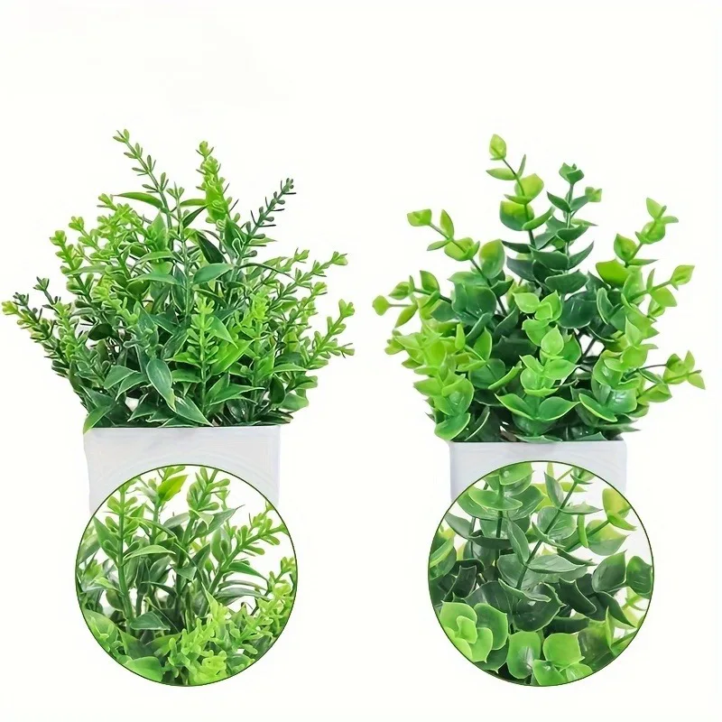 卸売人工盆栽グリーン偽植物鉢植え屋内と屋外の家の寝室の庭の装 - Indoor Herb Garden のレビューと価格
