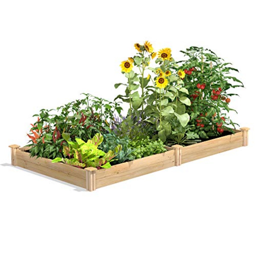 屋外用の高床式菜園、シダー材、自然な色合い、耐腐朽性に優れた - Raised Garden Bed のレビューと価格