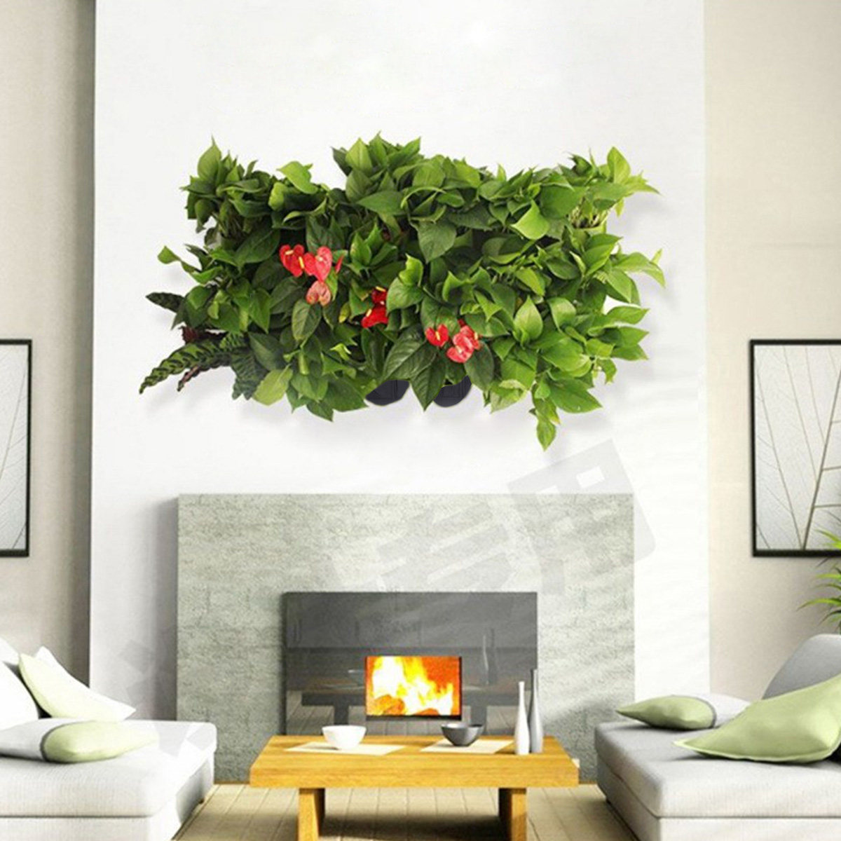 壁掛け式プランティングポーチ2個入り。フェルト製のプランティ - Vertical Planter のレビューと価格