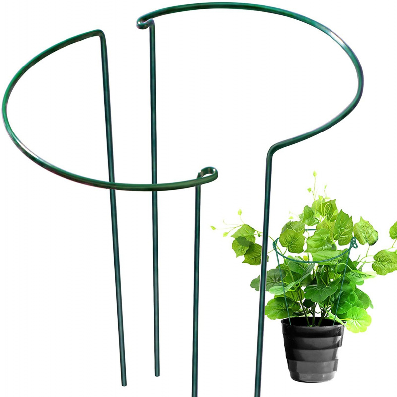 6個入り植物支柱フレーム、半円形メタルガーデニングブラケット - Indoor Herb Garden のレビューと価格