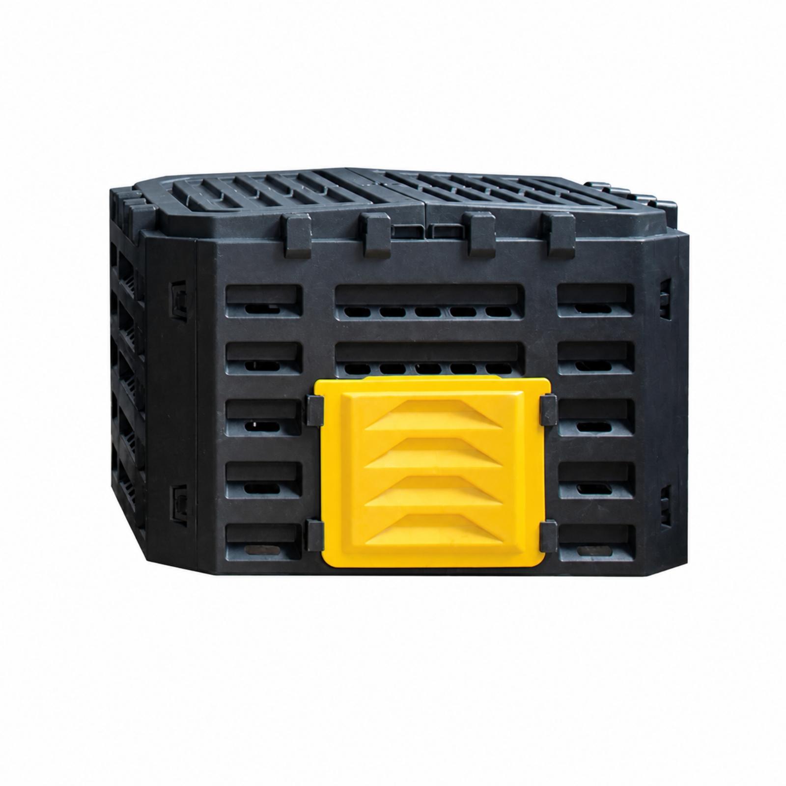 庭用のコンポストボックス。通気性の良い側面と前面ドアを備えた - Compost Bin のレビューと価格